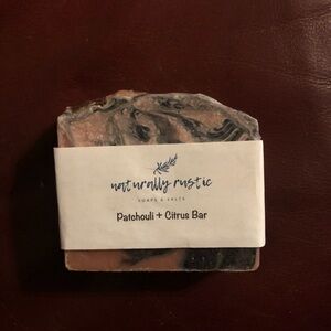 Patchouli + Citrus Bar Soap - Pink and Black